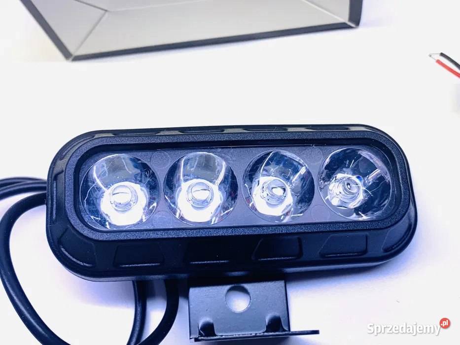 2 x Led lampy soczewkowe 12W barwa biała 85 x 35 Motoryzacja Pomiechówek