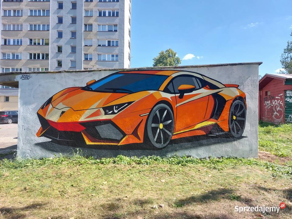 mural na ścianie Tychy