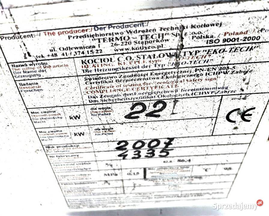 Piec na ekogroszek Warszawa