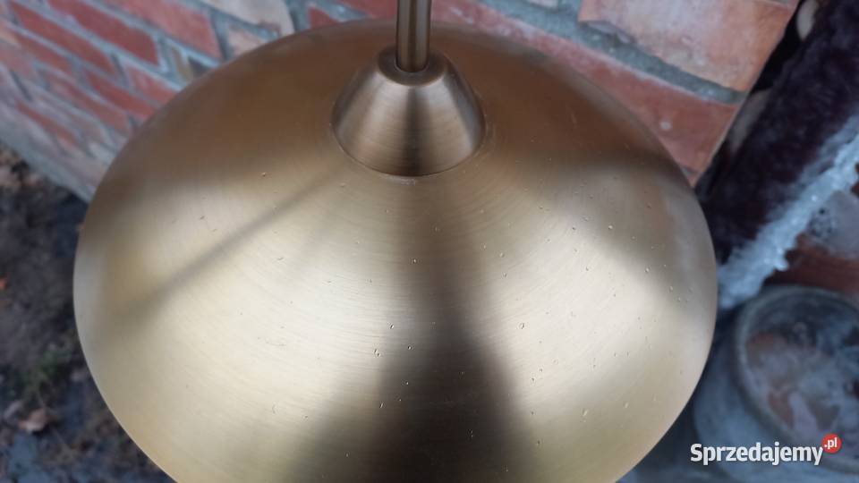 Żyrandol metalowy trzypunktowy kolor satynowy zachodniopomorskie Gawroniec sprzedam