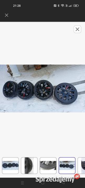 Zimowe koła aluminiowe citroen 17 z kolcami Rzeszów