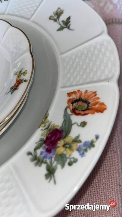 Spodek Rosenthal 1925 Ręcznie malowany