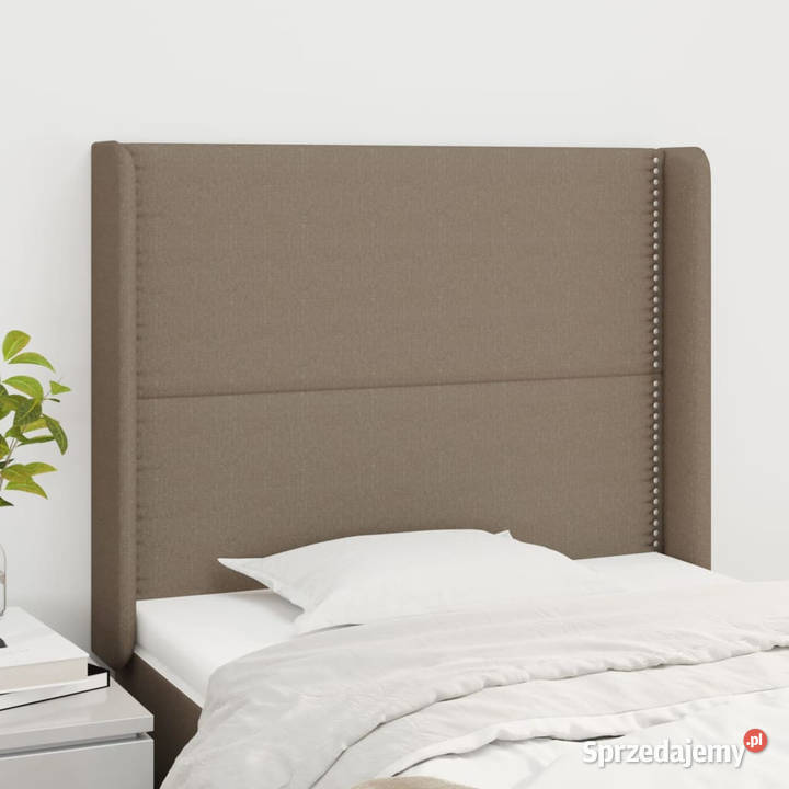 Zagłówek uszak taupe 103x16x118128 tkanina Warszawa