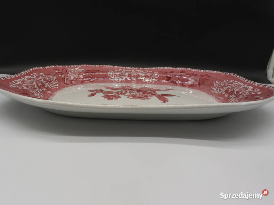Antyczny duży półmisek SPODE Pink Camilla Raszków