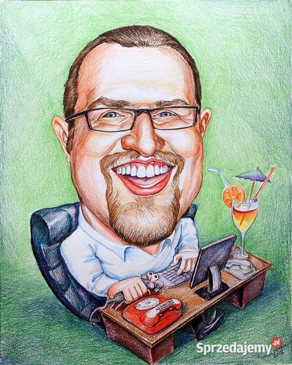 Karykatury karykatura na zamówienie ze zdjęć na Kraków