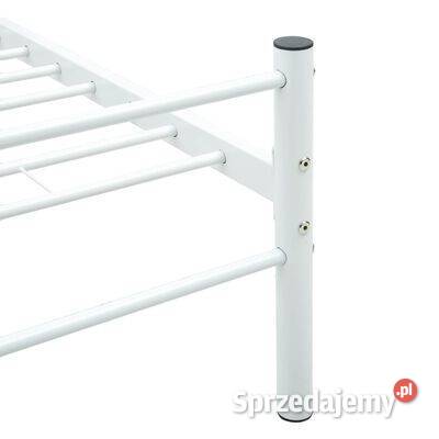 vidaXL Rama łóżka biała metalowaSKU284698