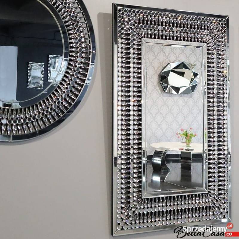 Lustro glamour w stylu nowojorskim do salonu Warszawa