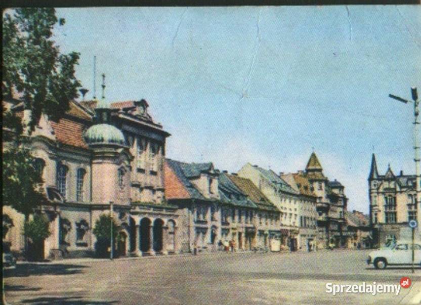Kartka poczt Pszczyna frag Rynku 1965 Gliwice