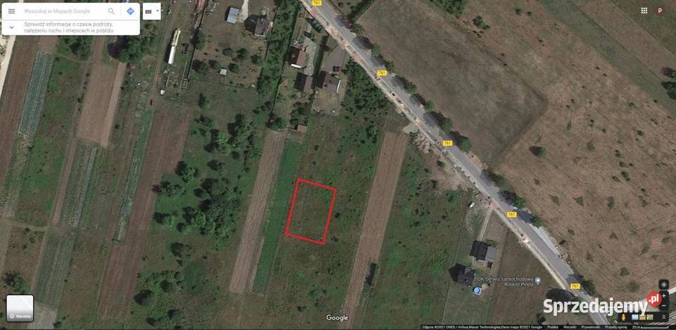 Działka budowlana Piekoszów 1149m2 45m