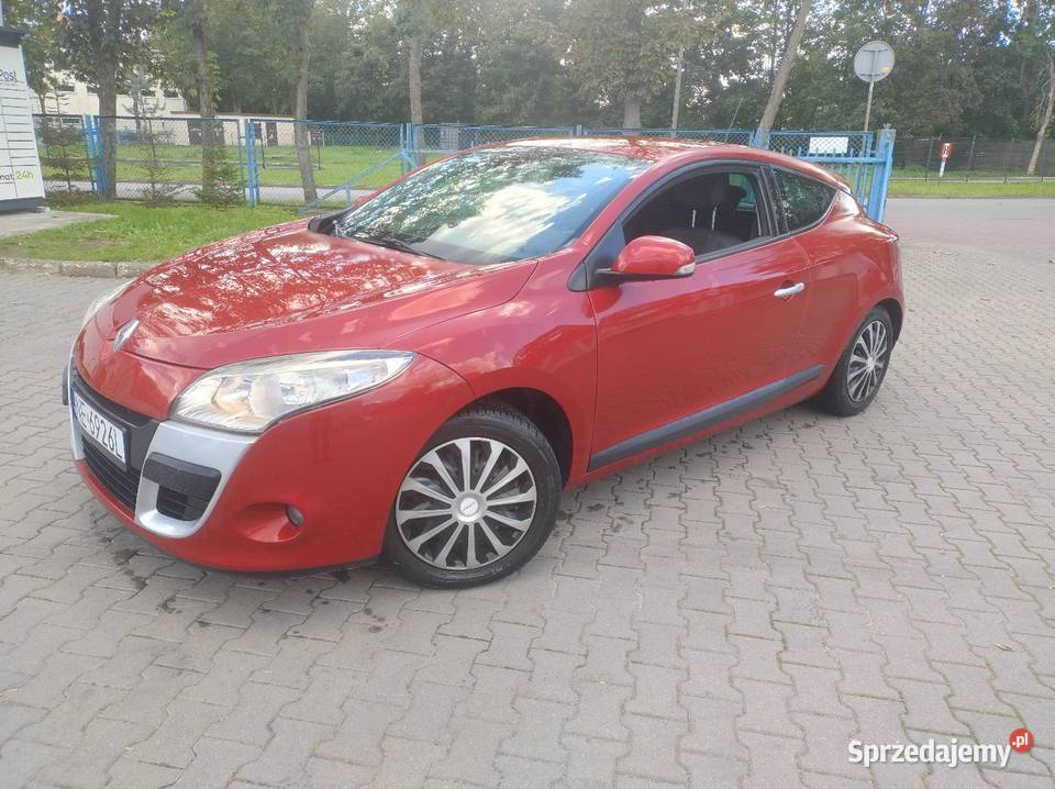 Renault Megane Coupe 2011r 16 B Gaz Pt i OC bordowy warmińsko-mazurskie