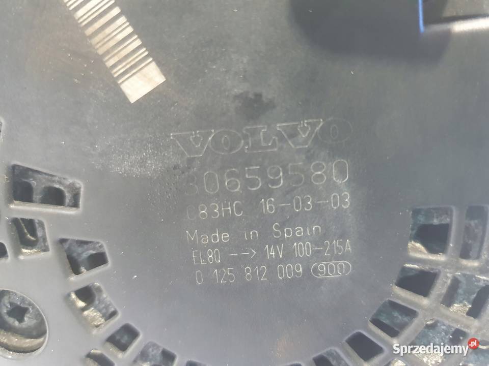 ALTERNATOR Volvo V40 II 20 D3 bosch 30659580 Chełm