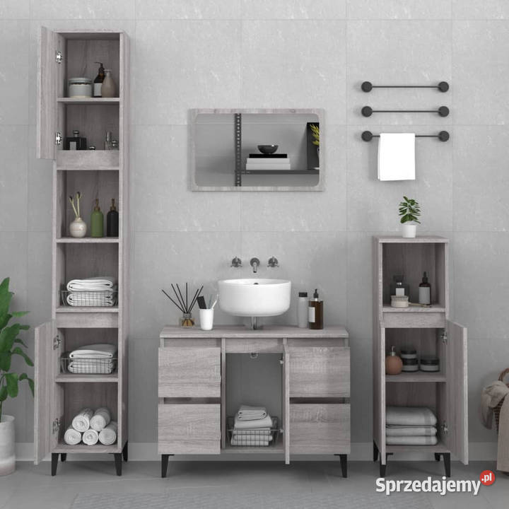 Szafka pod umywalkę szary dąb sonoma 80x33x60 mazowieckie