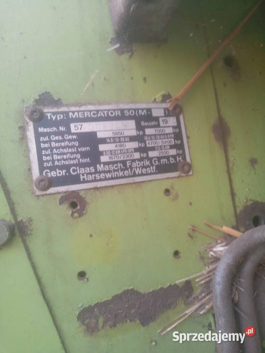 Claas mercator 50 heder 270m Borki Małe sprzedam