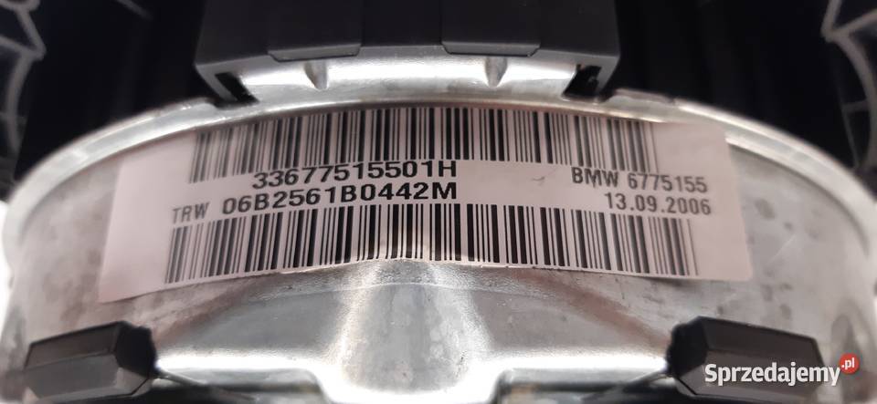 PODUSZKA AIRBAG KIEROWCY BMW E81 E87 6775155 dolnośląskie Mielęcin sprzedam