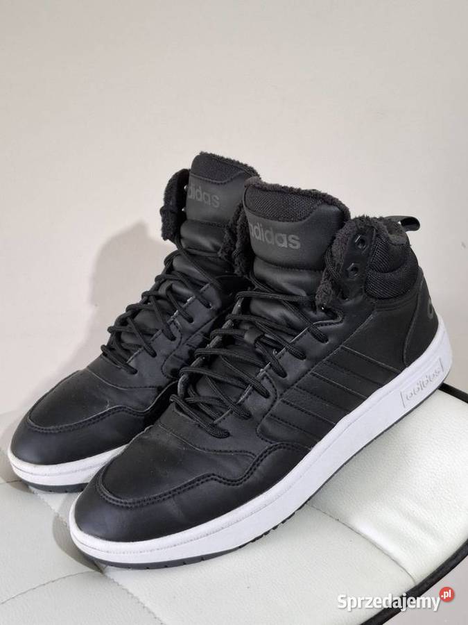 Ocieplane sneakersy 43 adidas Hoops 30 Mid czarny Pozostałe Kraków sprzedam