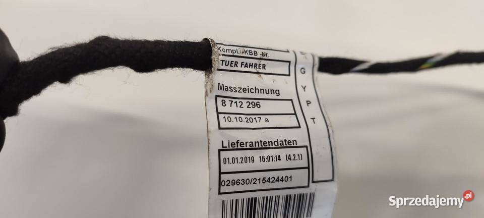 BMW F22 WIĄZKA DRZWI LEWY PRZÓD 8712296 8712317 Motoryzacja