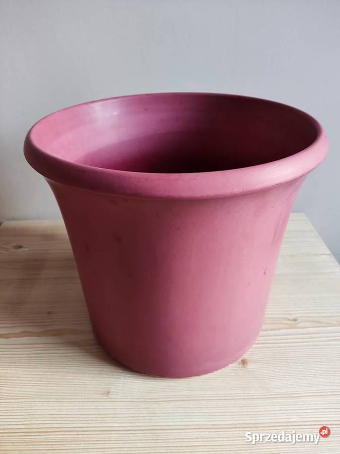 Donica doniczka ceramiczna odcień bordowy fi 29 opolskie Głuchołazy