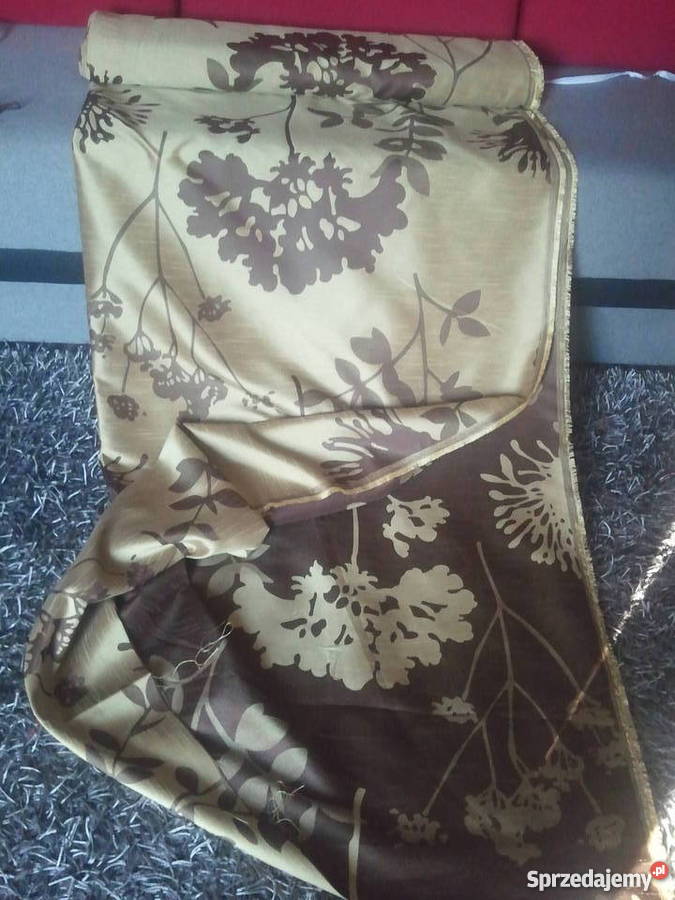 Tkanina zasłonowa oliwkabrąz dwustronna szer155 Radom sprzedam