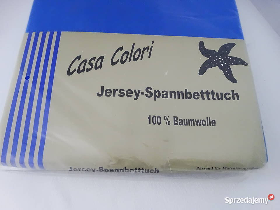 Prześcieradło jersey z gumką szafirowe rozmiar Prześcieradła lubelskie Biłgoraj