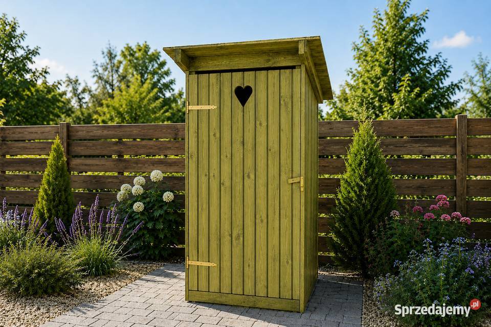 Toaleta drewniana WC wychodek wielkopolskie Kujan