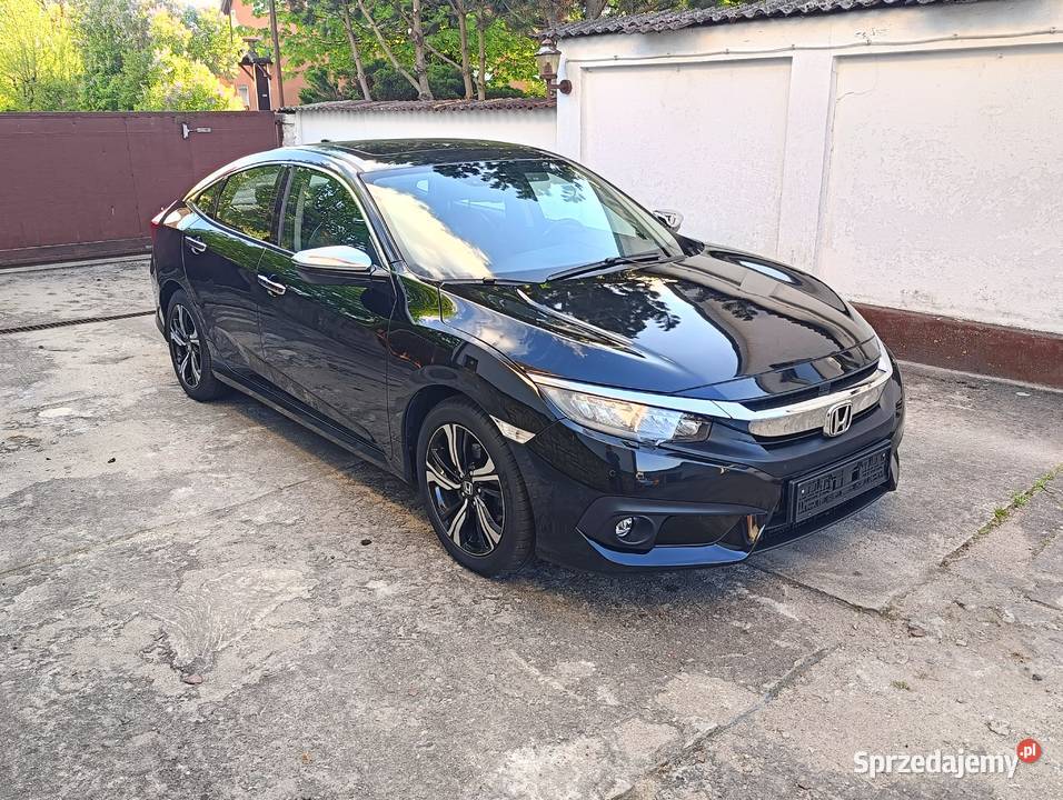 Honda Civic 16D 120 Sedan 2019r Prestige Skóra serwisowany w ASO wielkopolskie Trzcianka