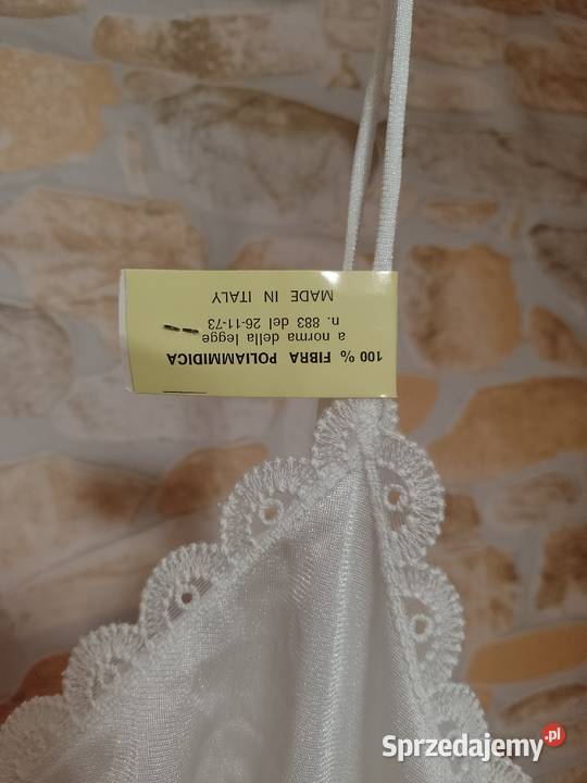 3840 ML Biała włoska halka pod sukienkę z Halki i koszulki Kraków