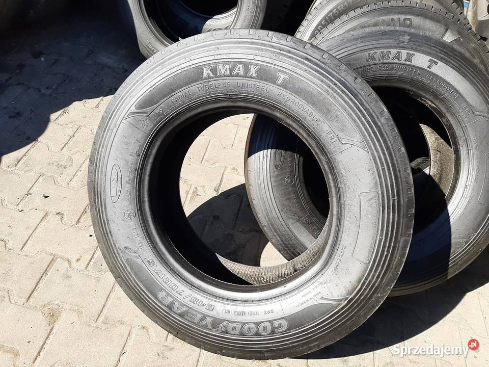 Opona używana ciężarowa 24570R175 GOODYEAR KMAX J do 100 km/h  Zaścianki