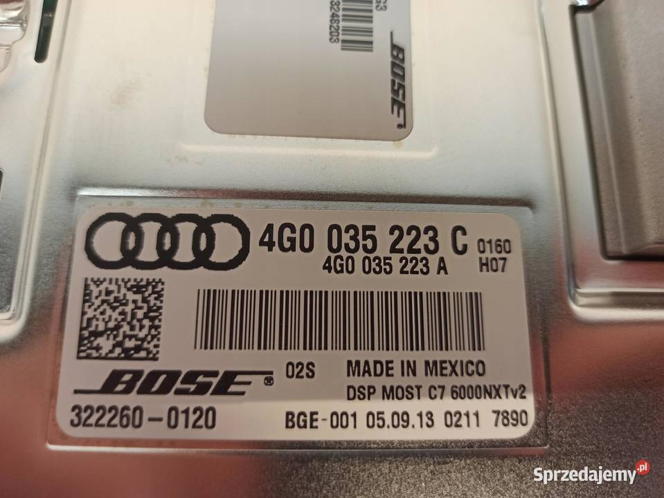 AUDI A6 A7 4G WZMACNIACZ BOSE 4G0035223C dolnośląskie