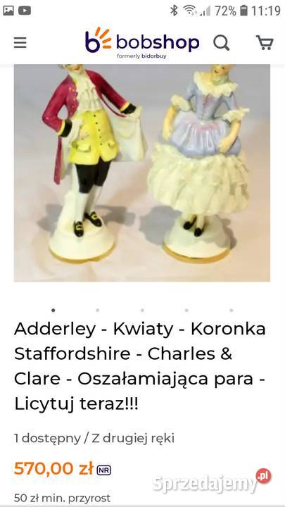 Figurka porcelanowa Adderley Floral Charles Janów Lubelski sprzedam