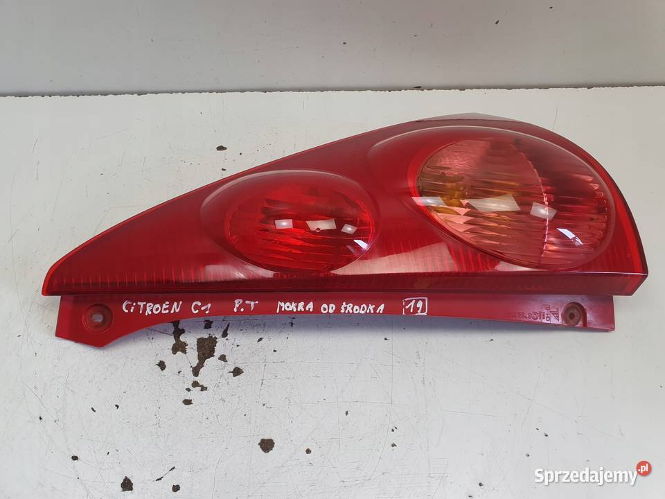 Citroen C1 0514r TYLNA TYLNIA LAMPA PRAWA PRAWY lubelskie Rudka sprzedam