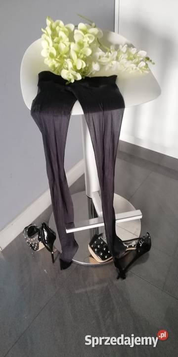 rajstopy czarne olejowe bez szwów cienkie Moda i Styl Warszawa