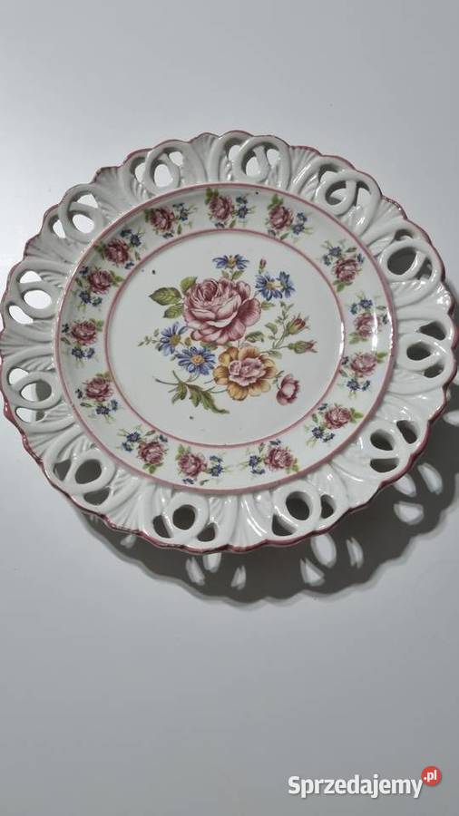 Talerz Dekoracyjny Ażurowy wielkopolskie Wola Podłężna