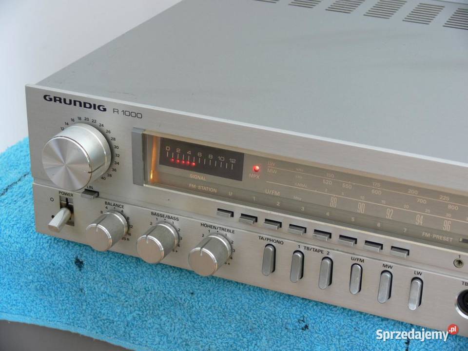 Amplituner Grundig R1000 śliczny Vintage WYSYŁKA Jasło