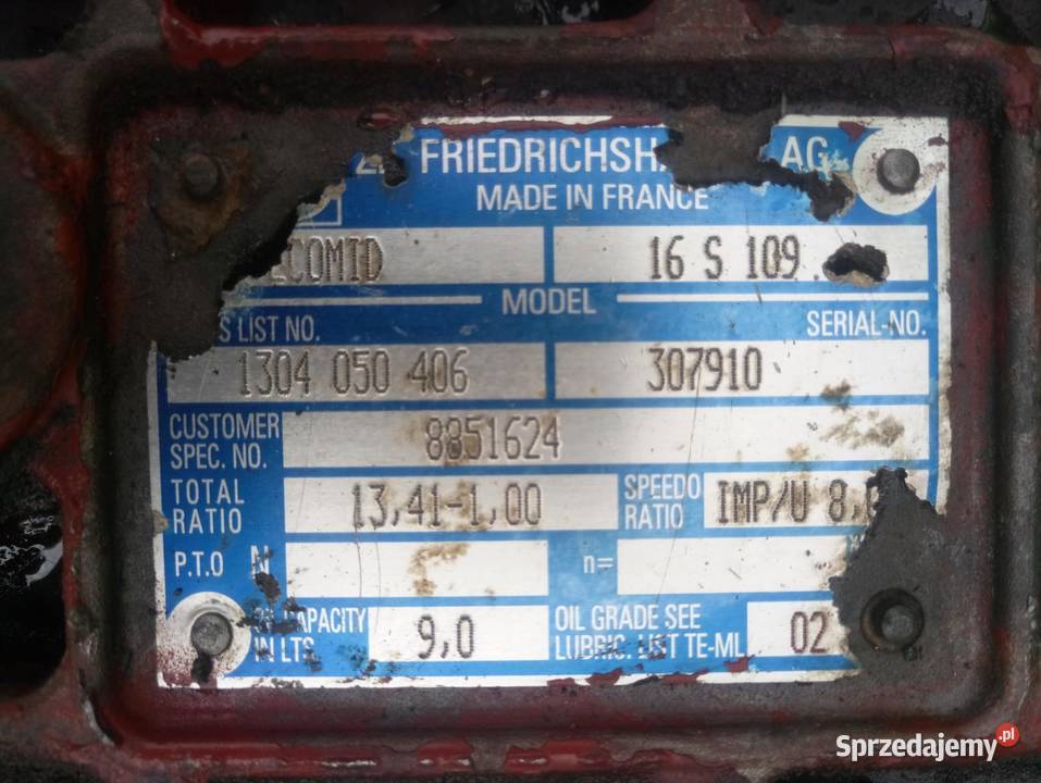 Obudowa Skrzyni Biegów ZF 16S 109 Rzędowice