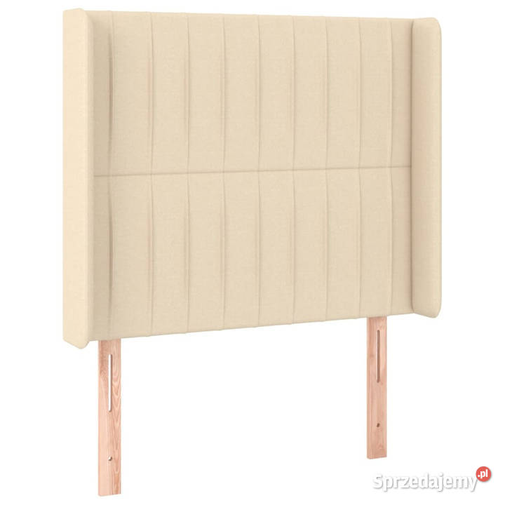 Zagłówek uszak kremowy 83x16x118128 tkanina Warszawa