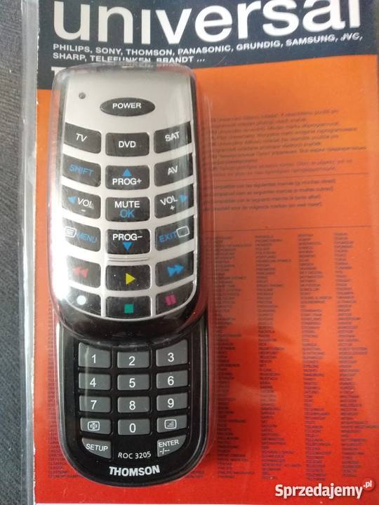 Uniwersalny pilot Thomson ROC 3205 memu Elektronika