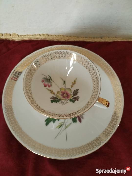 Porcelana Winterling filiżanka i talerz deserowy Ropa