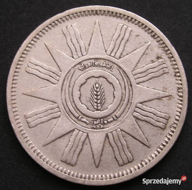 IRAK 50 FILS 1959 KRÓL FAISAL SREBRO Numizmatyka Łódź sprzedam
