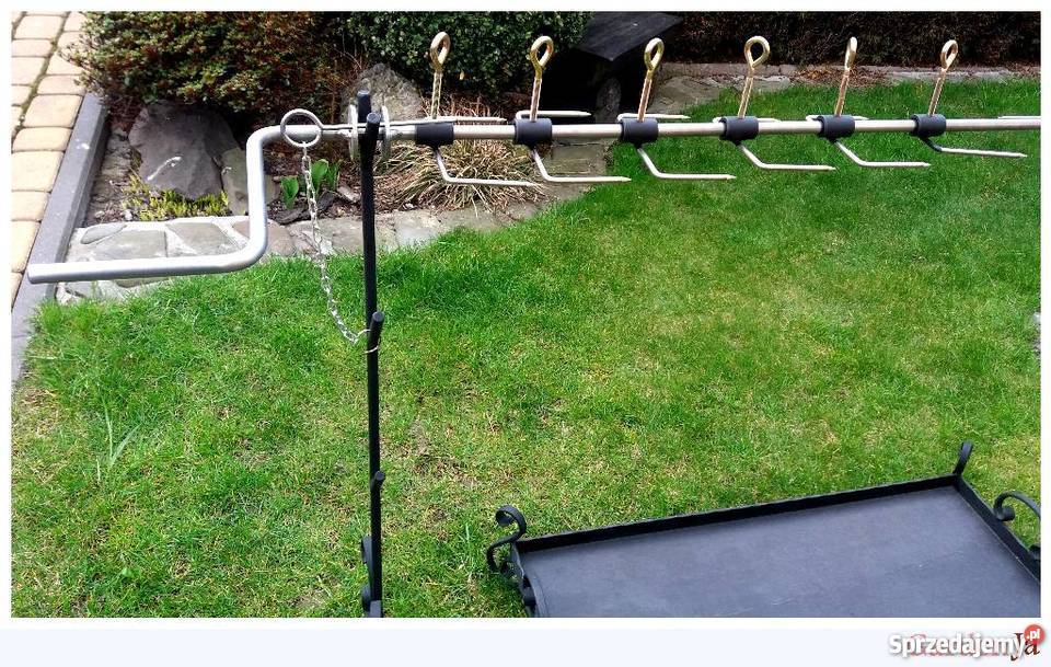 Rożen ogrodowy grill na kurczaki kuty ozdoba Czechowice-Dziedzice