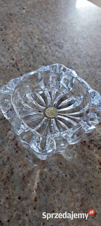 Kryształowa piękna francuska popielniczka w Legnica