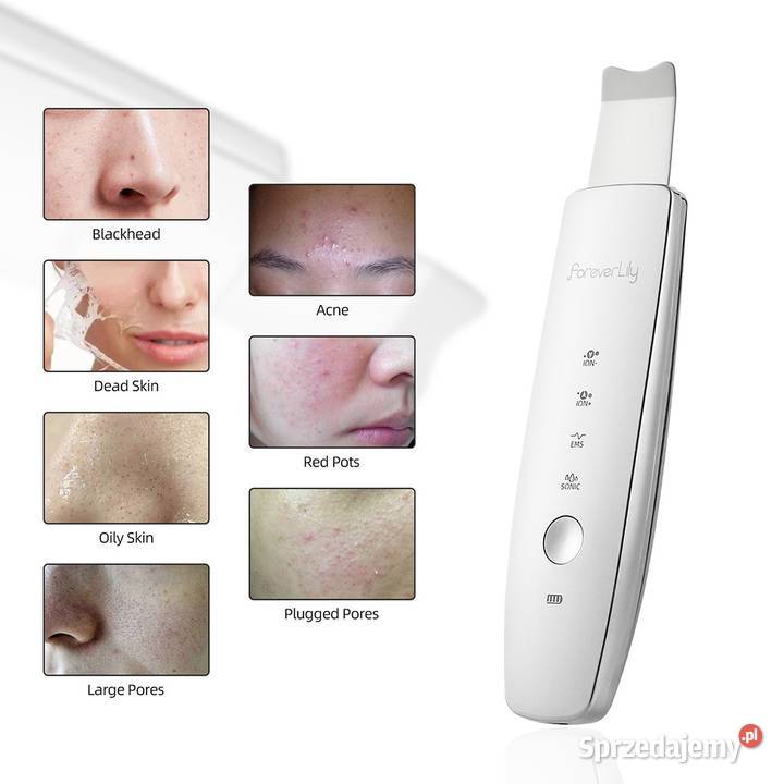 Skin scrubber ultrasoniczny 6 w 1 ION EMS LED Zawiercie