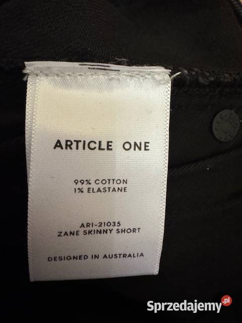 Spodenki męskie 32 jeansowe czarne krótkie Rozmiar S Częstochowa
