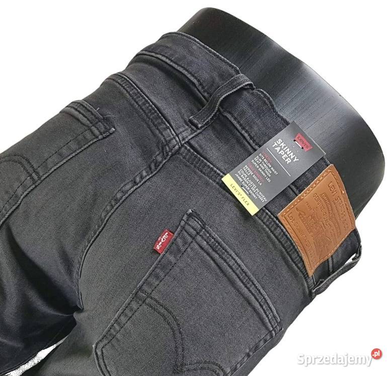 Jeansy Levis Skinny Taper męskie spodnie szare