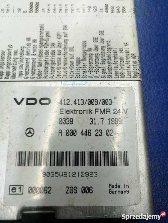 MODUŁ KOMPUTER FR MERCEDES A0004462302 Układ elektryczny Rzędowice
