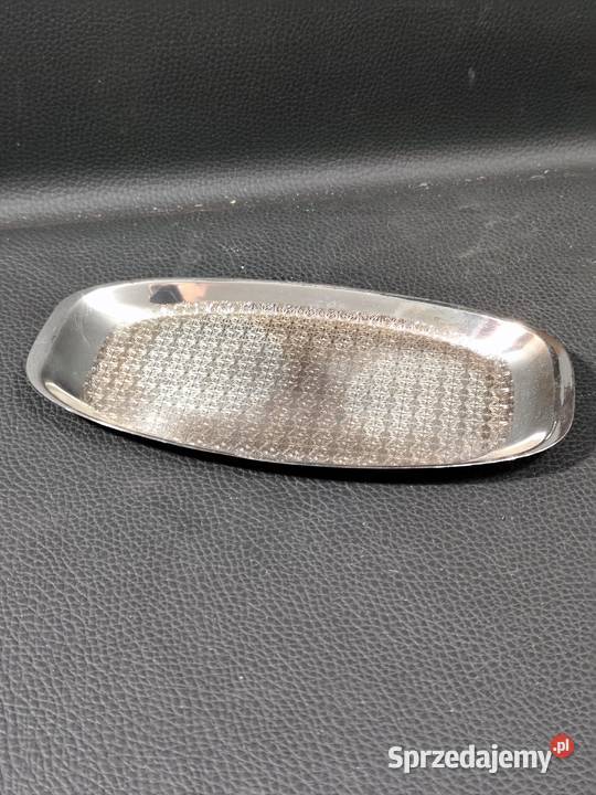 Metalowa taca podłużna PRL vintage retro