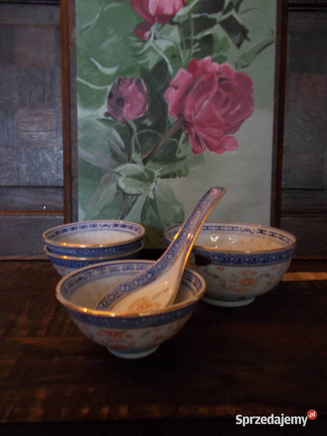 Porcelanowe Chińskie MiseczkiZłoty Szczecin
