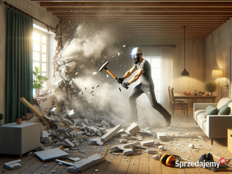 Rozbiórki Ręczne wyburzenia skuwanie Warszawa