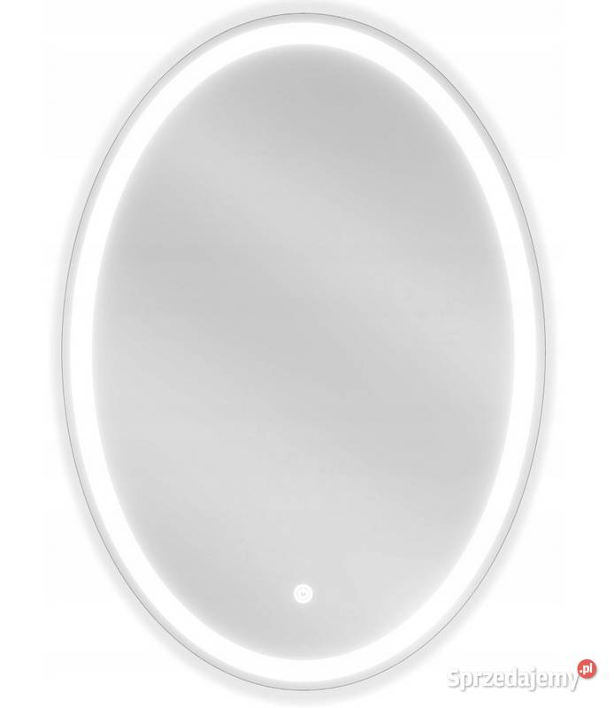 LUSTRO PODŚWIETLANE owalne LED 50x70 Antypara sprzedam