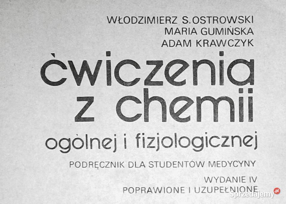Ćwiczenia z chemii ogólnej i fizjologicznej Pozostałe Chełm