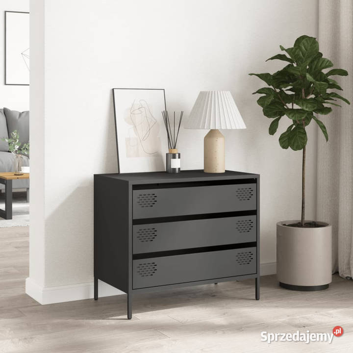 Szafka czarna 68x39x585 stal walcowana na zimno